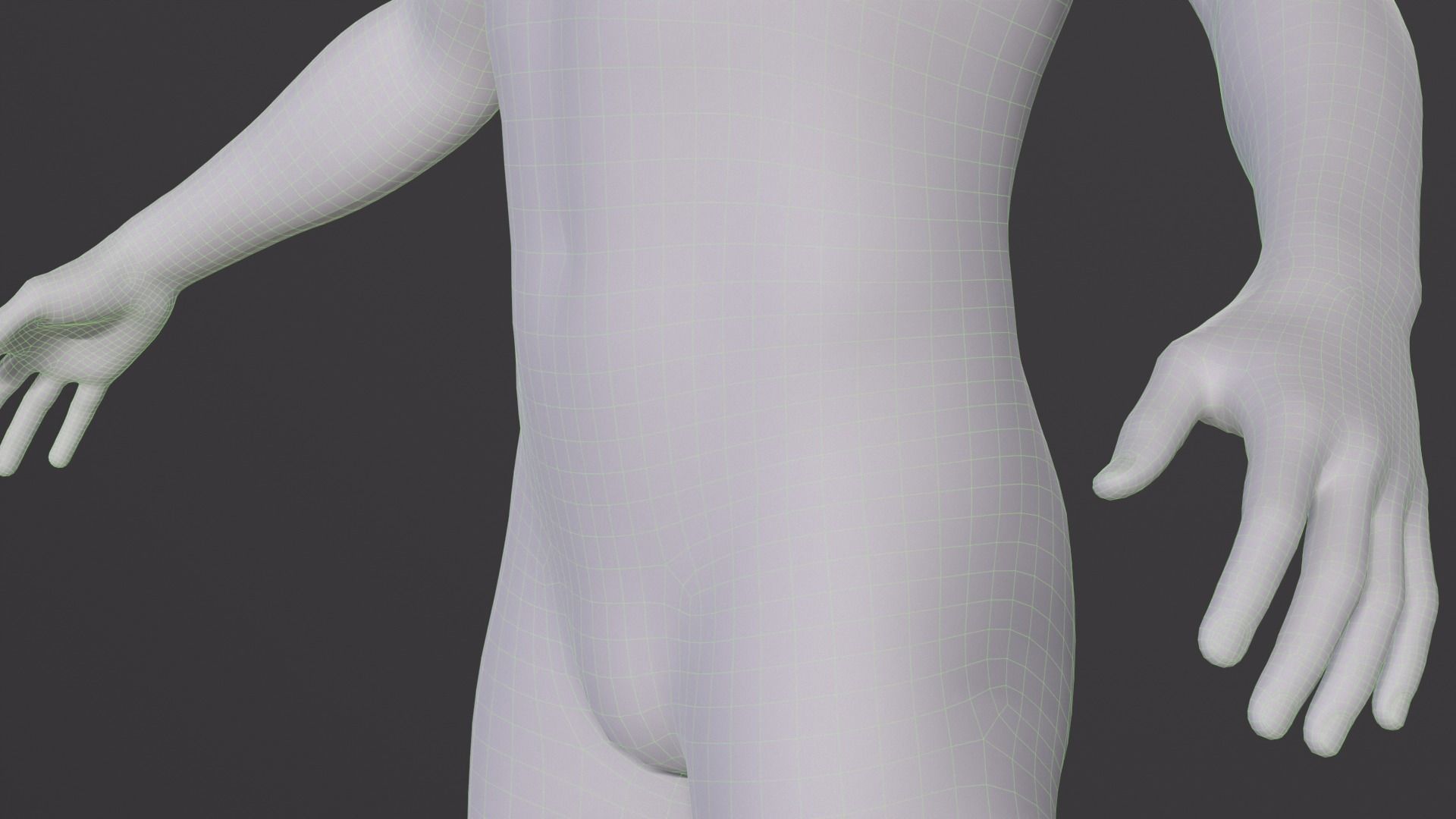 Human rigged low poly model Low-poly 3D model_4