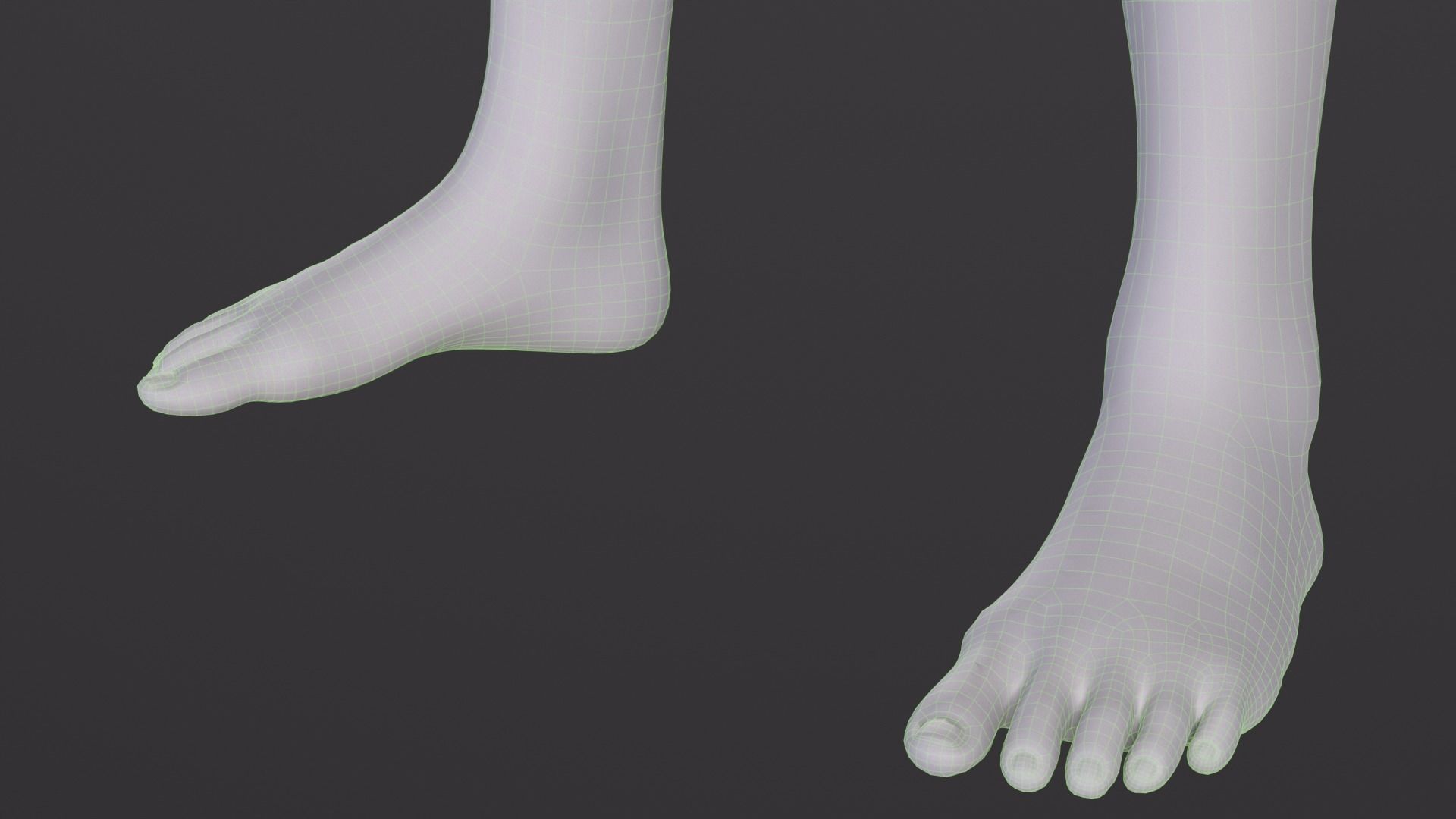Human rigged low poly model Low-poly 3D model_5