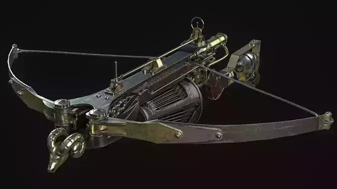Van Helsing Crossbow Low-poly 3D model