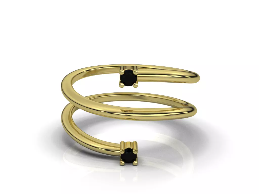 SPIRAL RING 3D print model