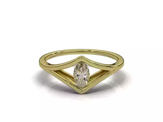 MARQUIS RING 3D print model