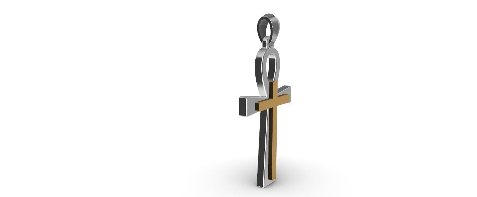 ANKH CROSS ANSATA fitting Pendant 3D print model_1