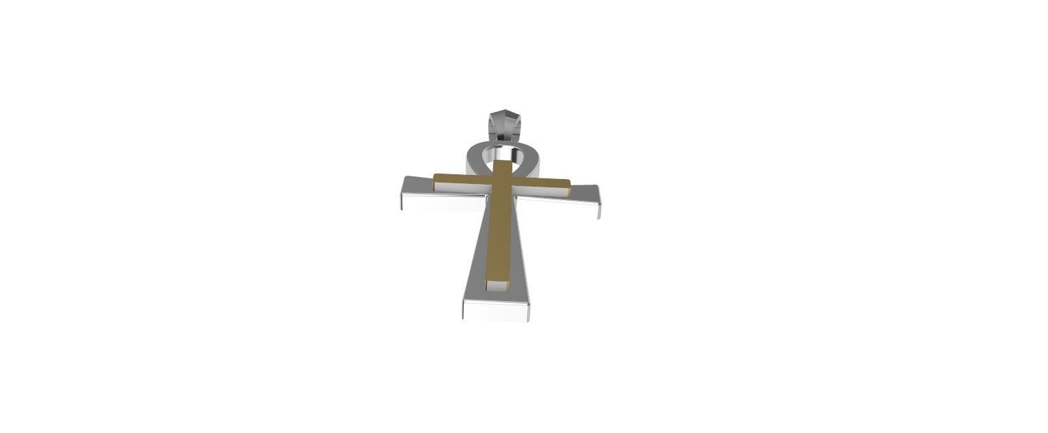 ANKH CROSS ANSATA fitting Pendant 3D print model_17