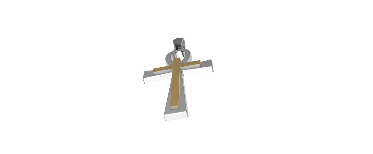 ANKH CROSS ANSATA fitting Pendant 3D print model_12