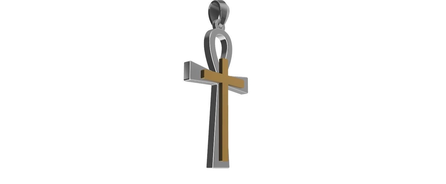 ANKH CROSS ANSATA fitting Pendant 3D print model_14