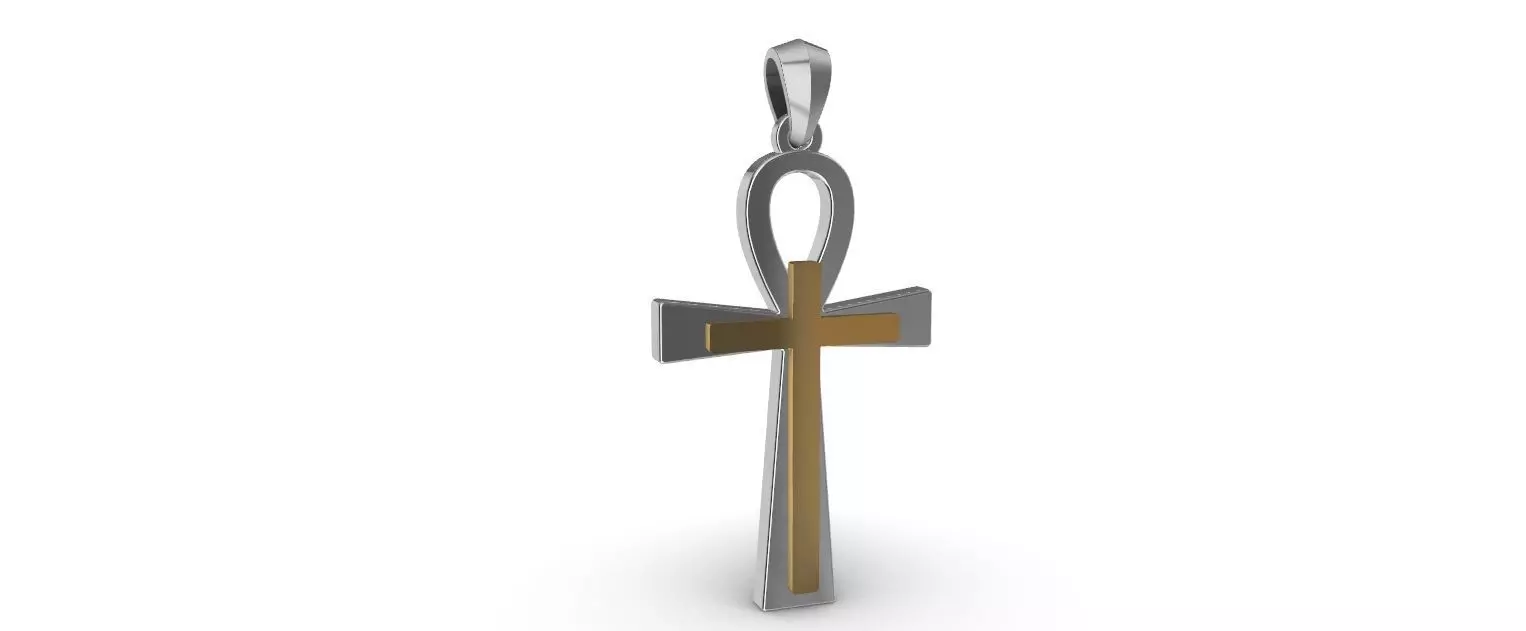 ANKH CROSS ANSATA fitting Pendant 3D print model_0