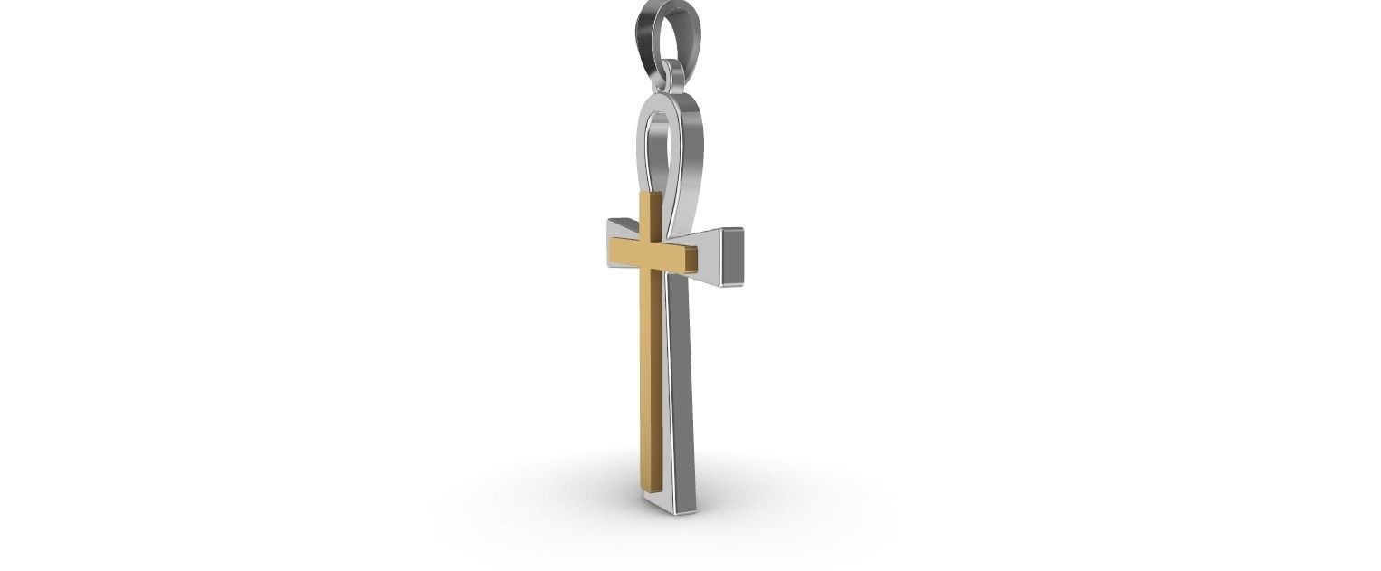 ANKH CROSS ANSATA fitting Pendant 3D print model_19
