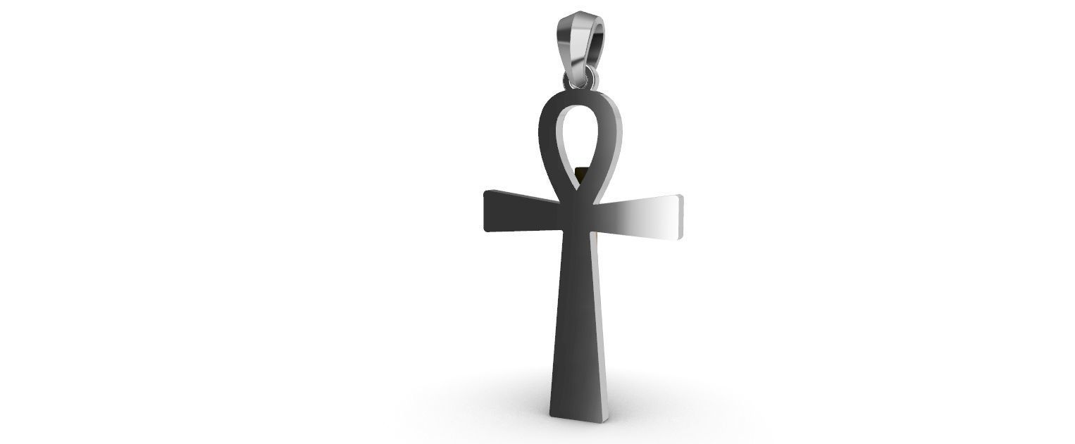 ANKH CROSS ANSATA fitting Pendant 3D print model_8