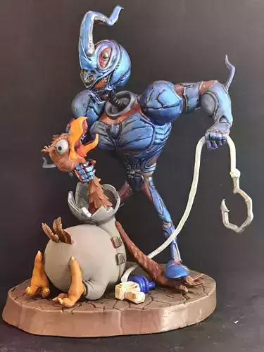 Earthworm JIM-GUYVER FOR 3D PRINT ASSEMBLE