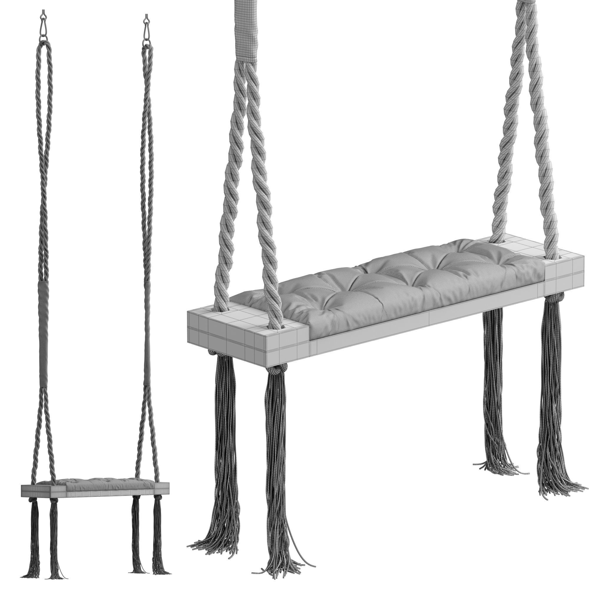 Swing for kids 3D model_2