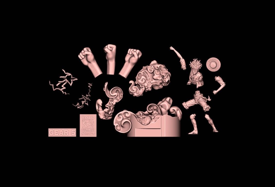 Luffy gear 5 - 3d printing 3D print model_2