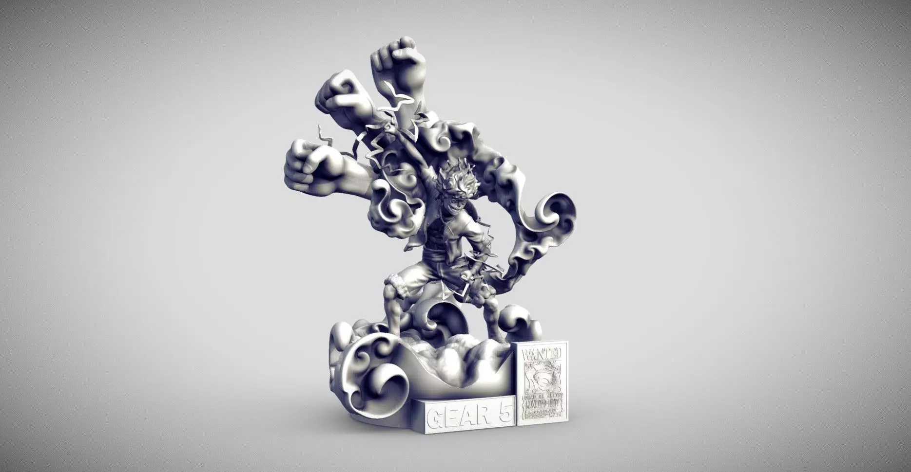 Luffy gear 5 - 3d printing 3D print model_0