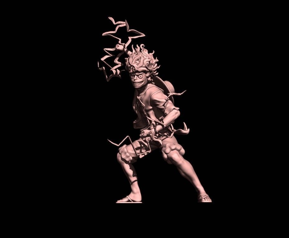 Luffy gear 5 - 3d printing 3D print model_7