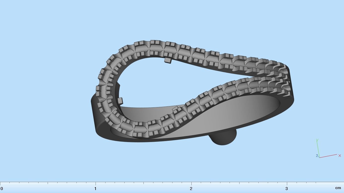 Pear Cut Ring With Diamonds N69 3D print model_17