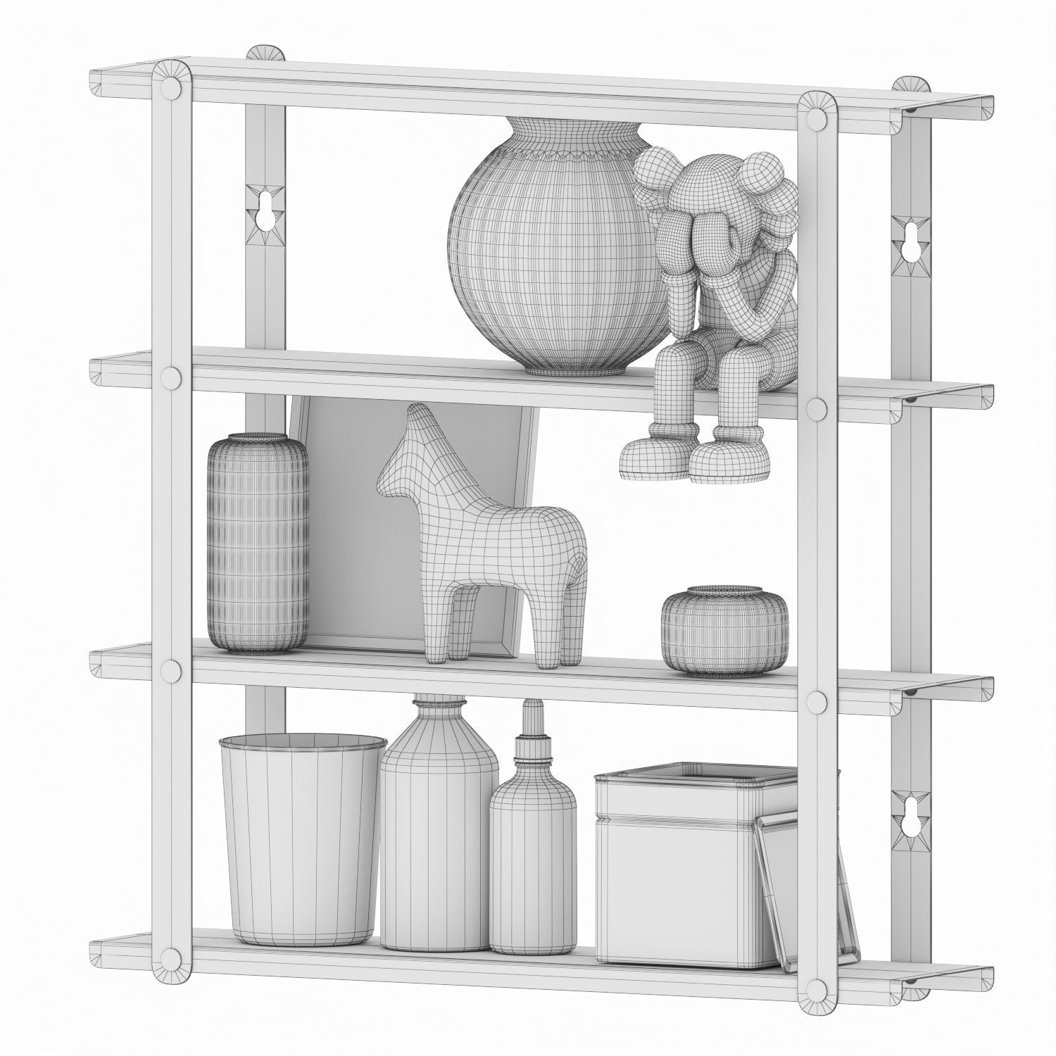 Hay Bacheca Shelf 3D model_4