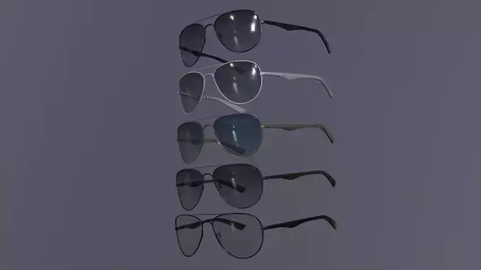 Sunglasses low poly pack