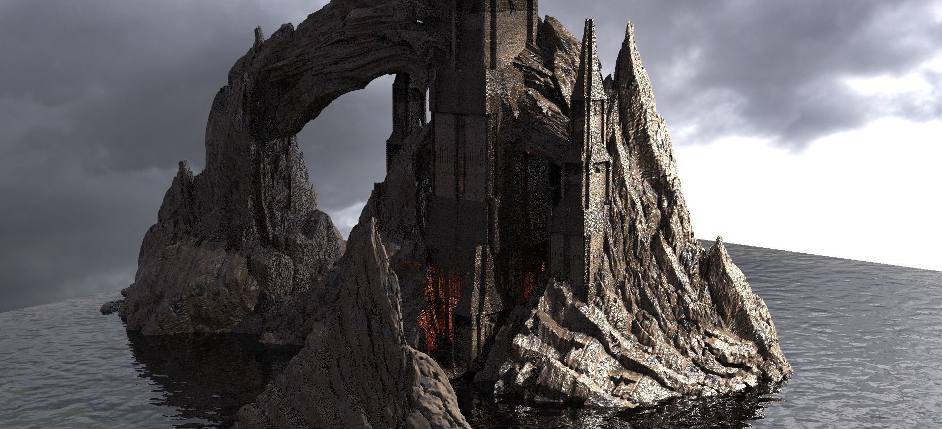 Fishing  Port Cliffs  Kit bash  3D model_1