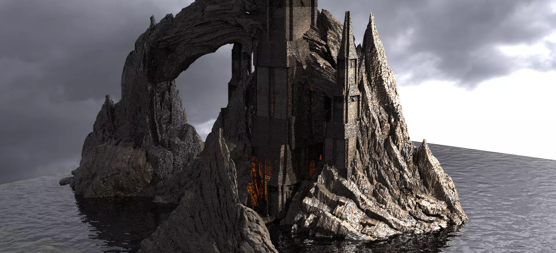 Fishing  Port Cliffs  Kit bash  3D model_0