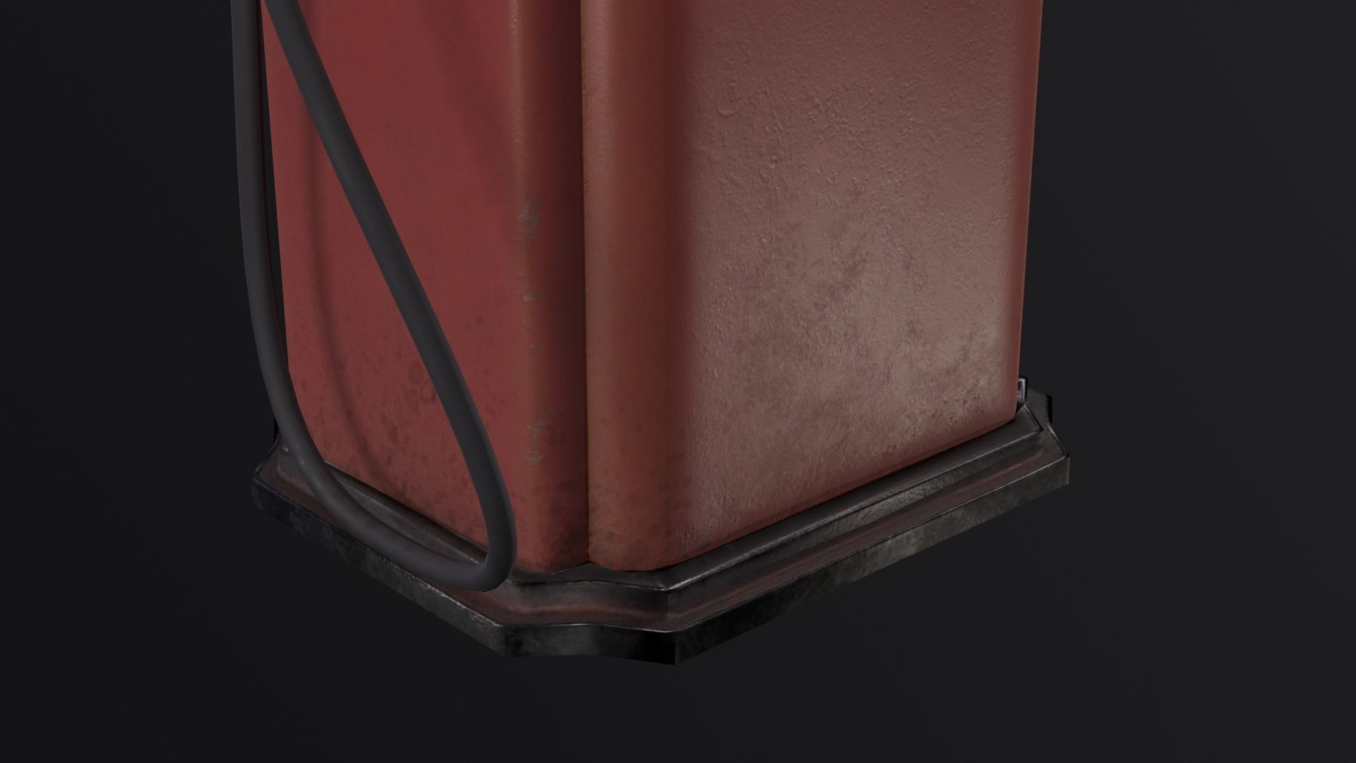 GAS Pump Low-poly 3D model_6