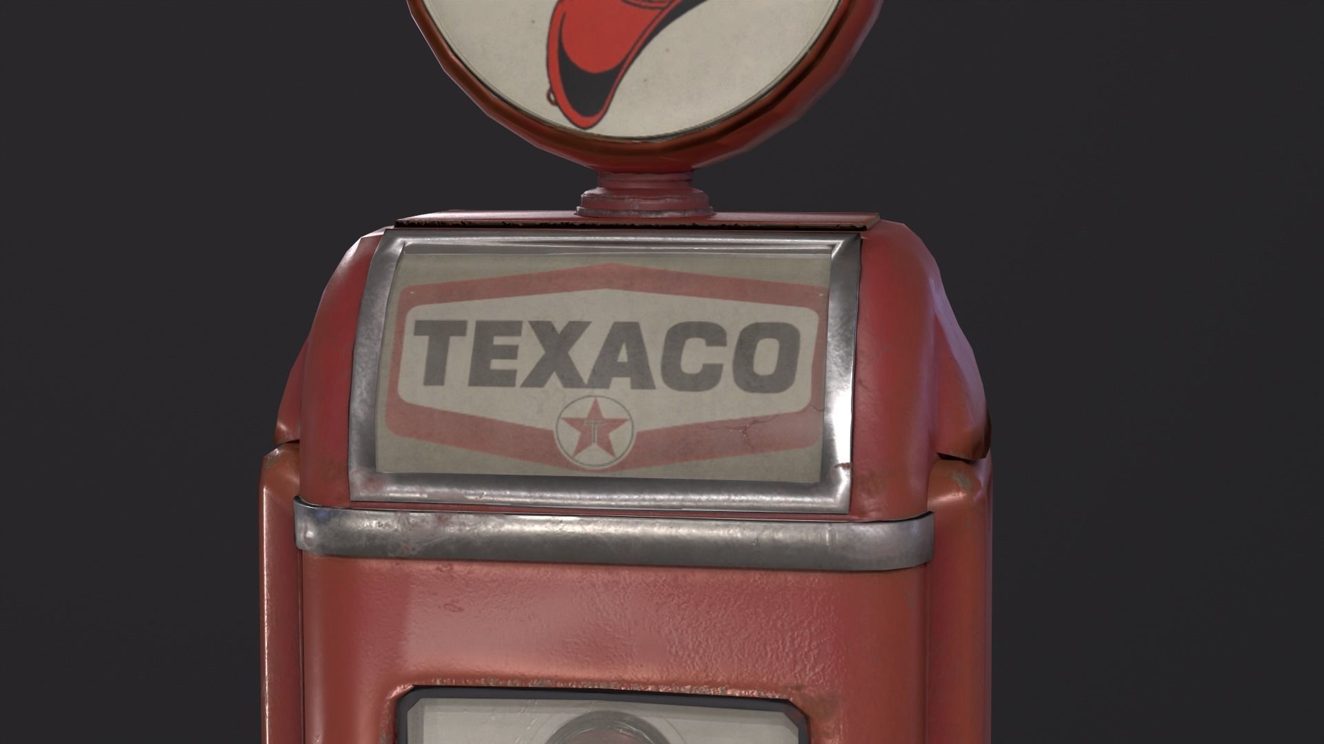 GAS Pump Low-poly 3D model_8