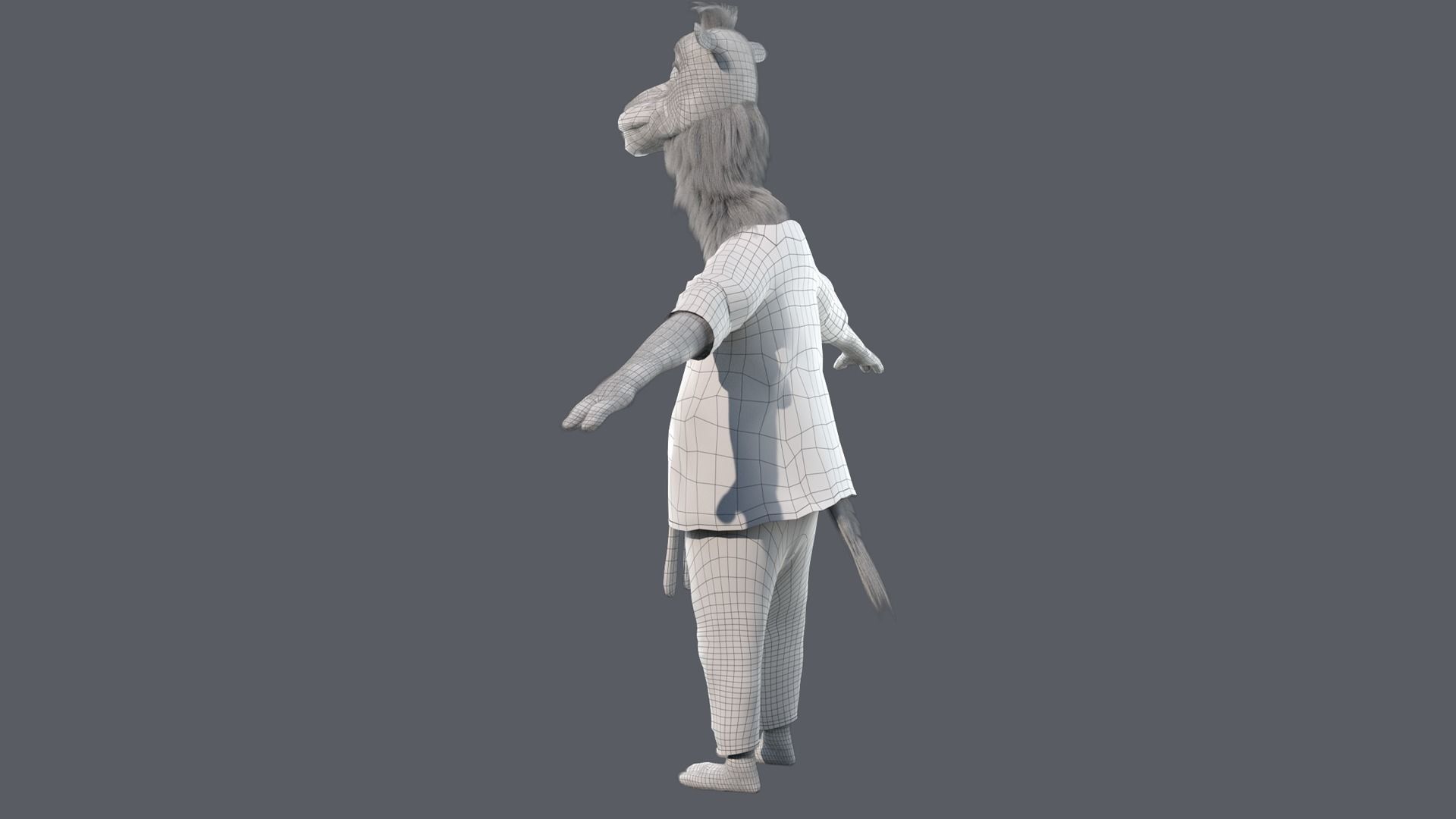  Cartoon Camel NoRIG 3D model_16