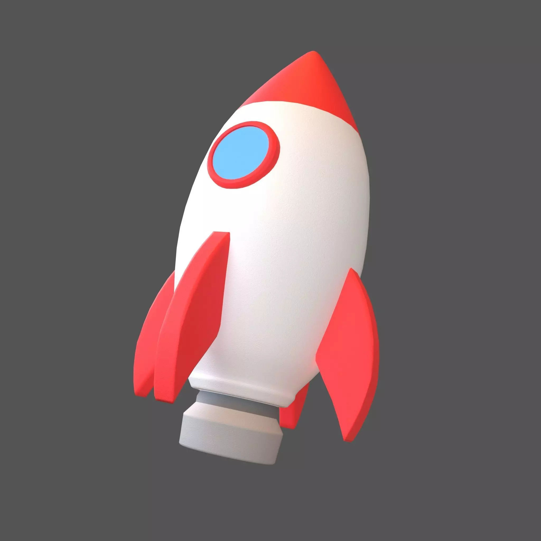 Cartoon Rocket Hat V1 001 Low-poly 3D model_0