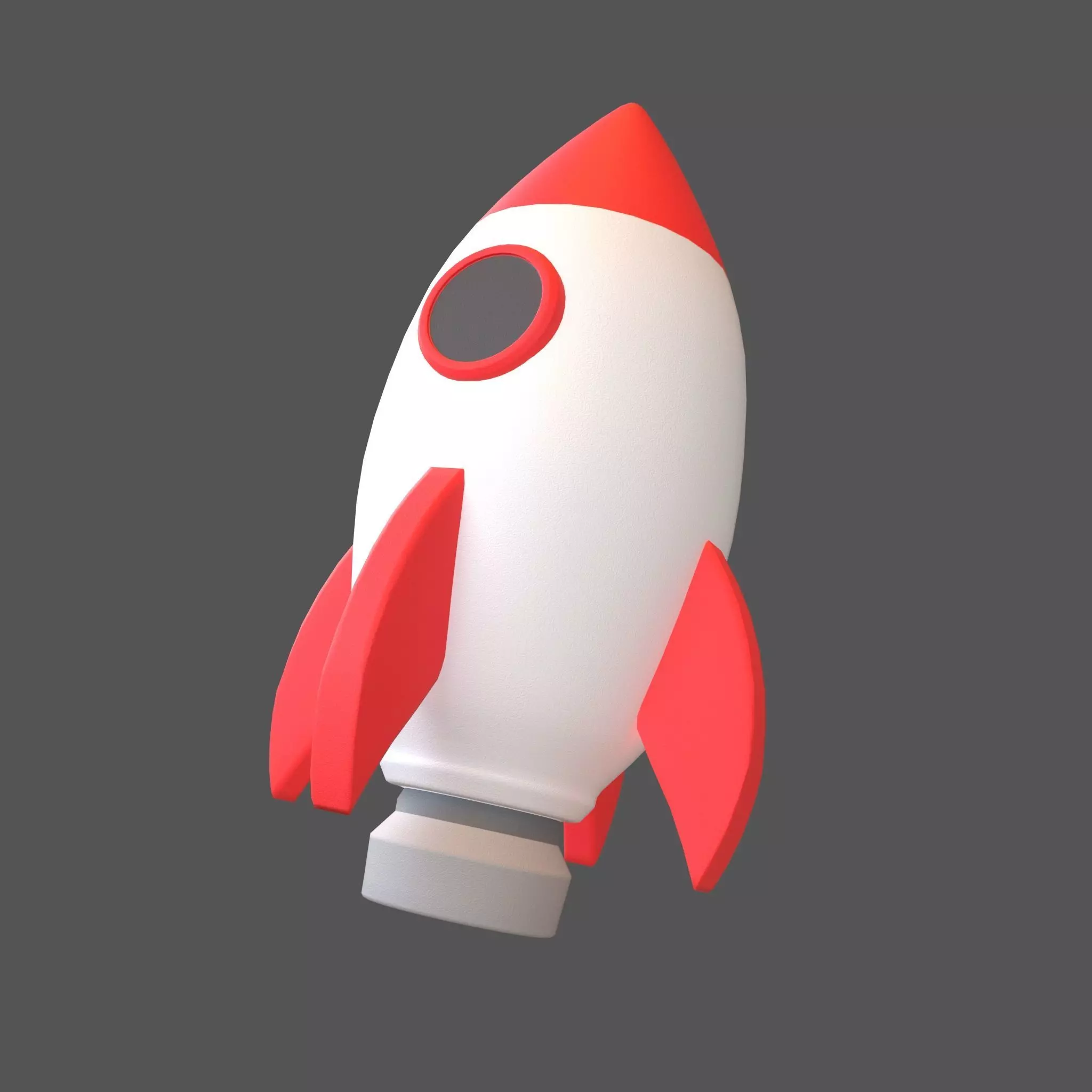 Cartoon Rocket Hat V1 002 Low-poly 3D model_0