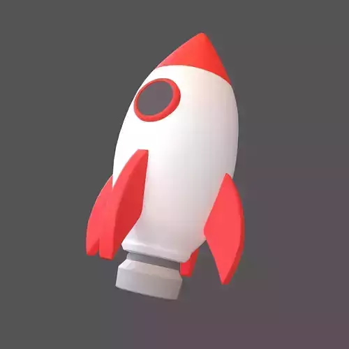 Cartoon Rocket Hat V1 002