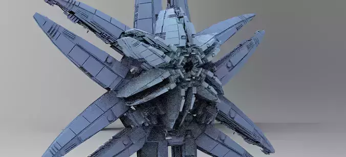 Bio Ship Flower Ship Station  