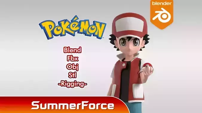 Red - Pokemon 3D model