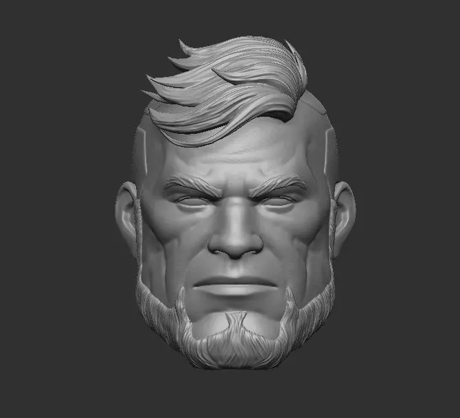 Gunnar - Headsculpt for Action Figures 3D print model