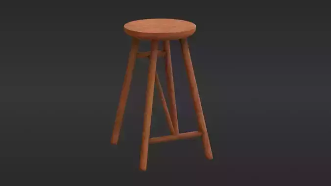 Wooden Bar Stool 