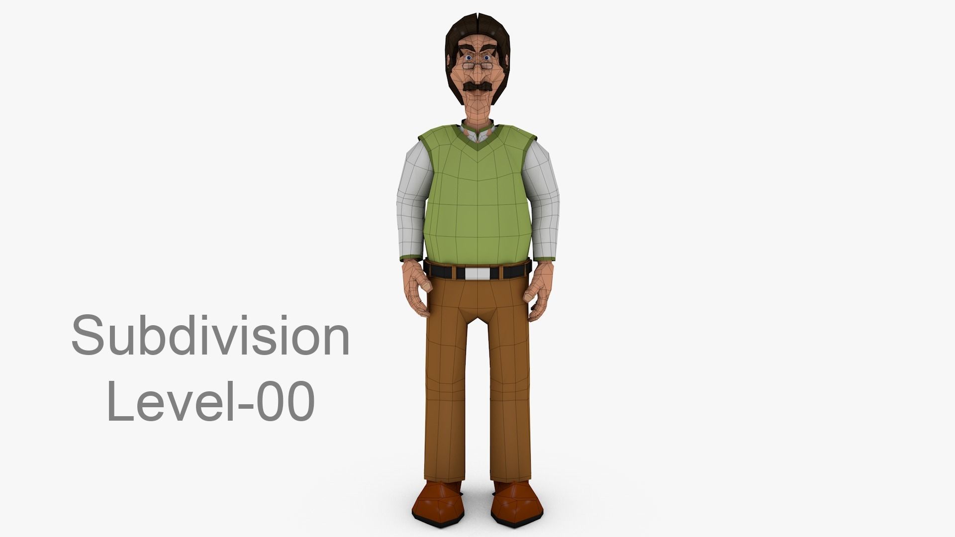 3D Model Character Teacher 3D model_7