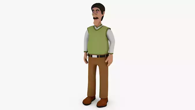 3D Model Character Teacher