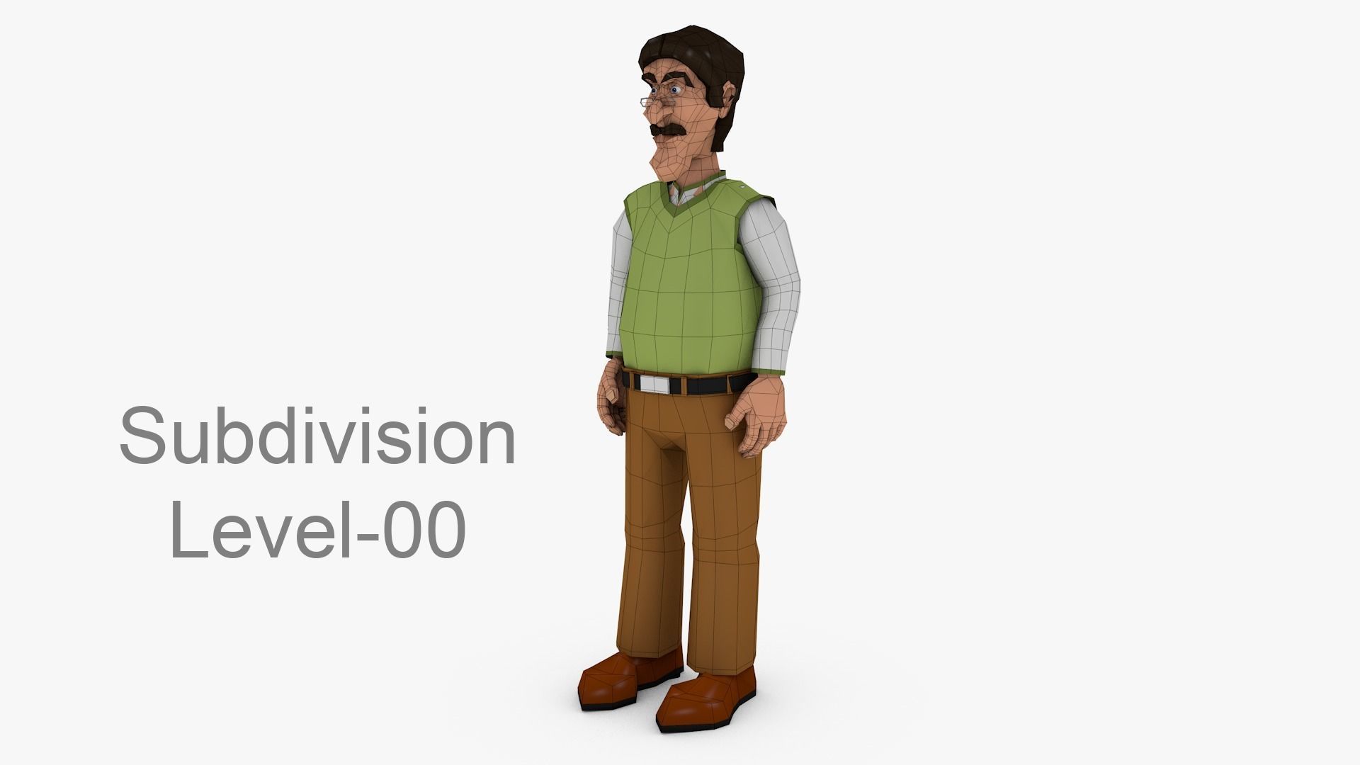 3D Model Character Teacher 3D model_2