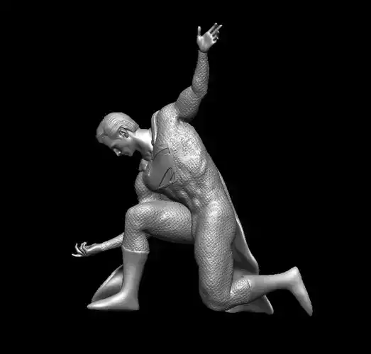 Superman False God Statue from Zack Snyder Snydercon 3D print model