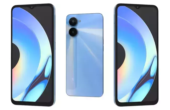 Realme 10S Blue 3D model