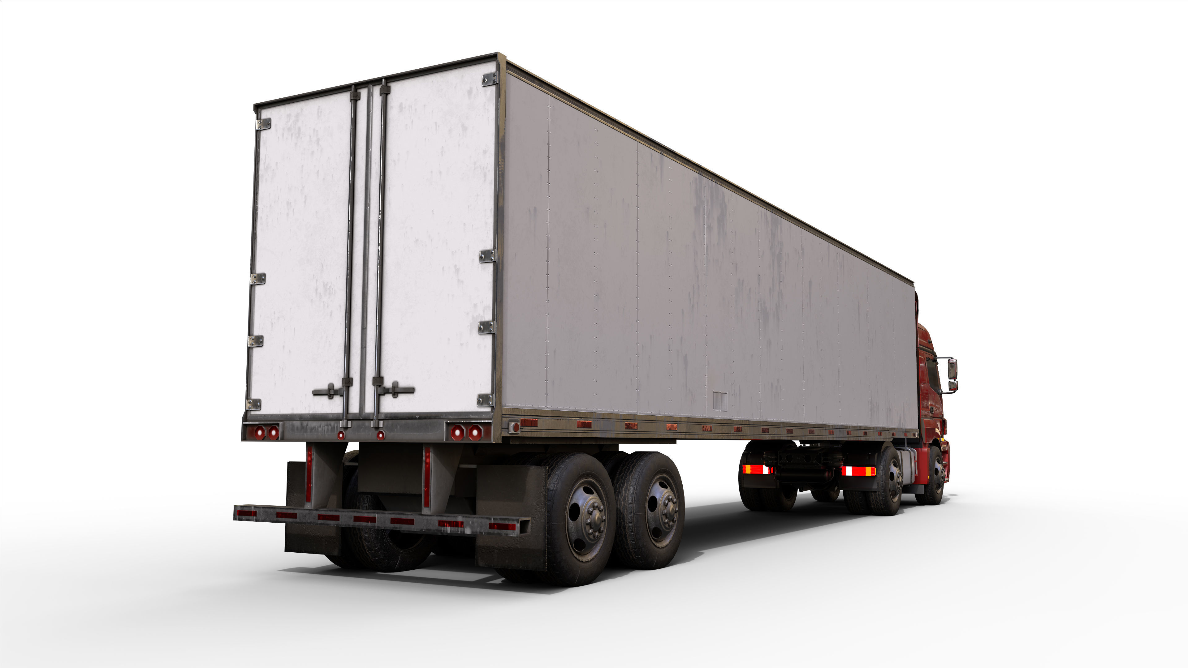 Axor 1840 Semi Truck Low-poly 3D model_5