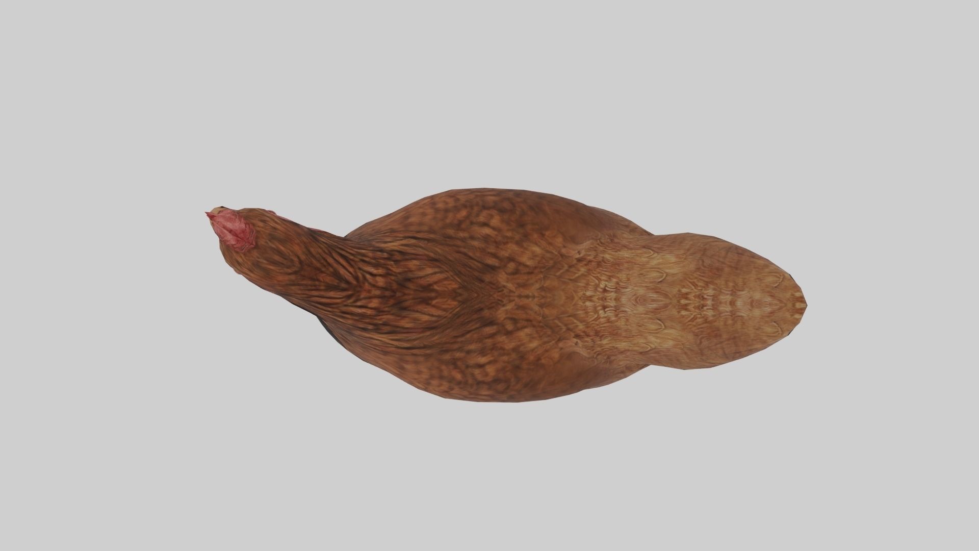 Chicken  Animated VFX Grace Low-poly 3D model_4