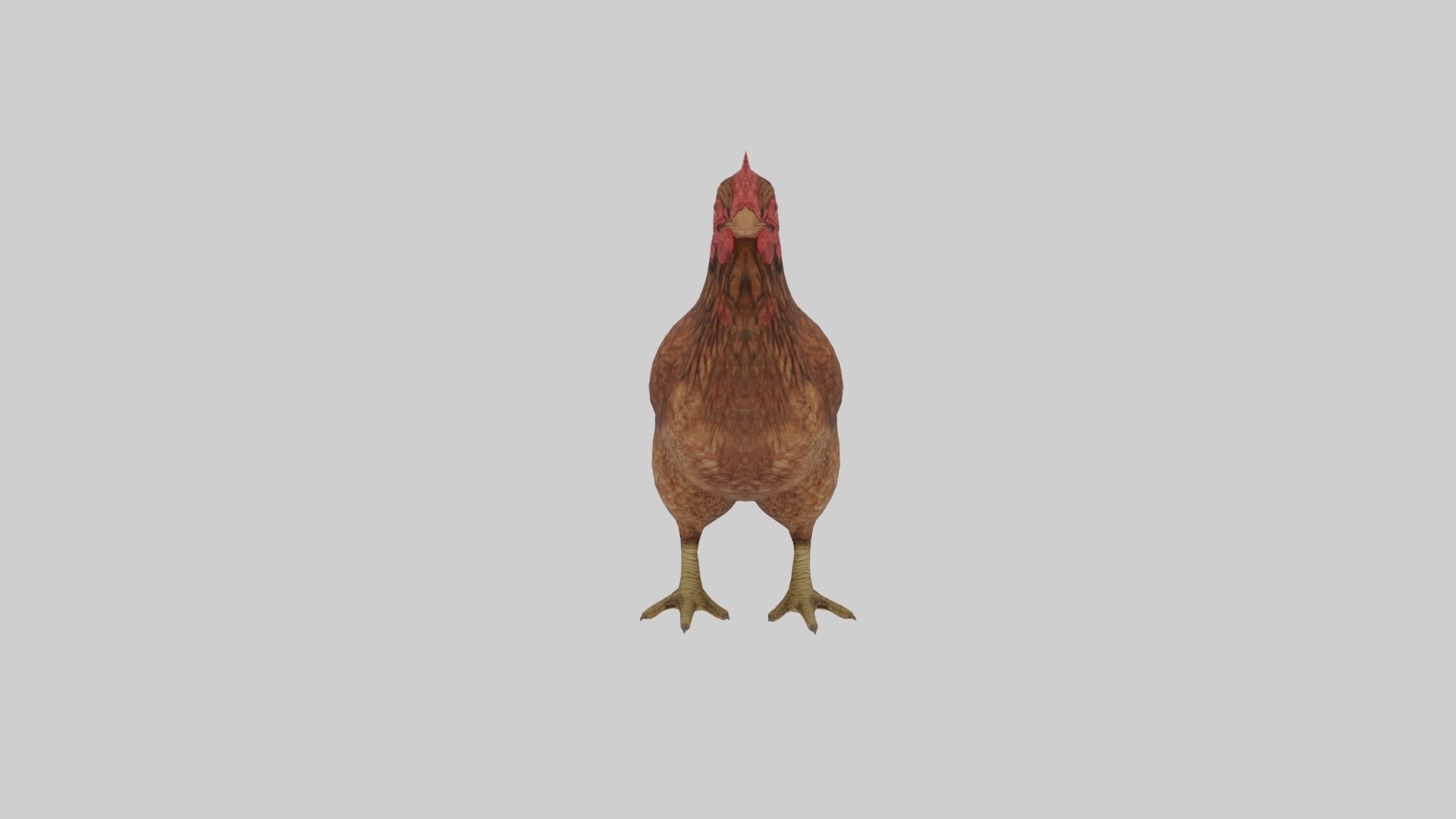 Chicken  Animated VFX Grace Low-poly 3D model_3