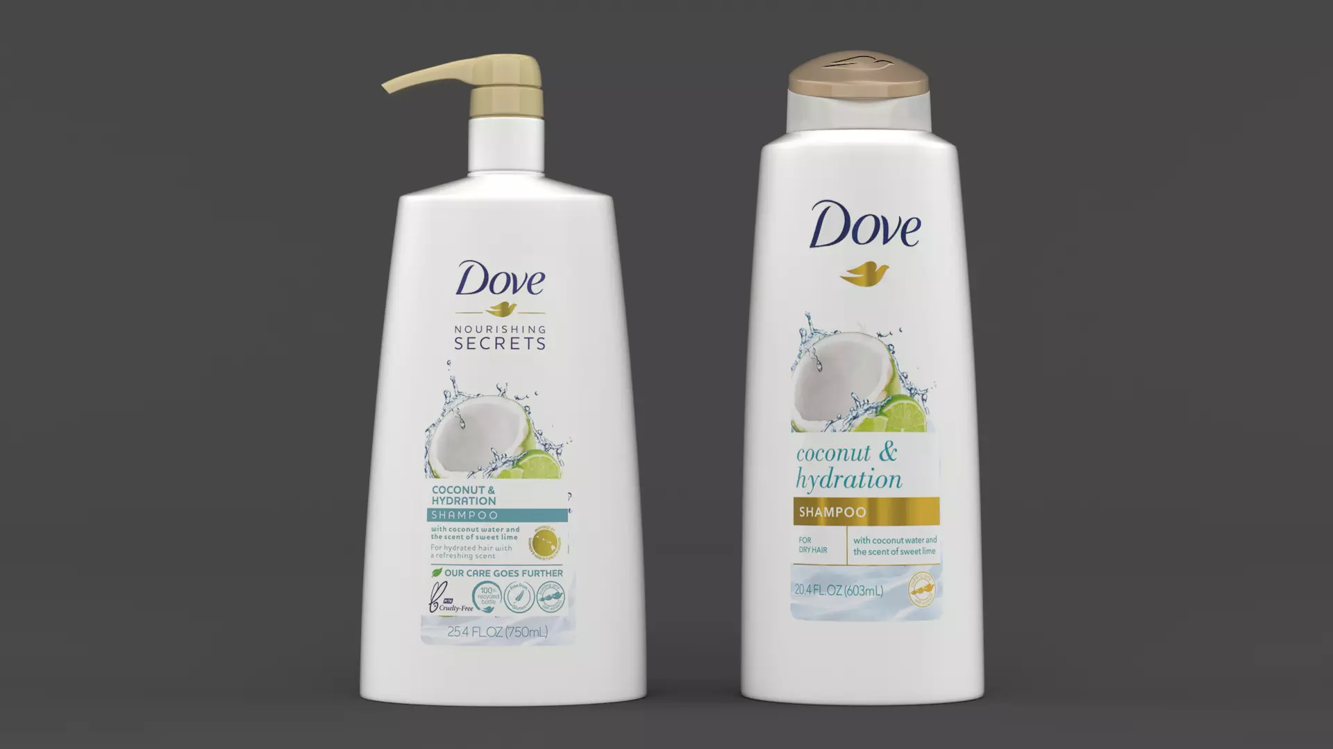 Dove Shampoo 3D model_0