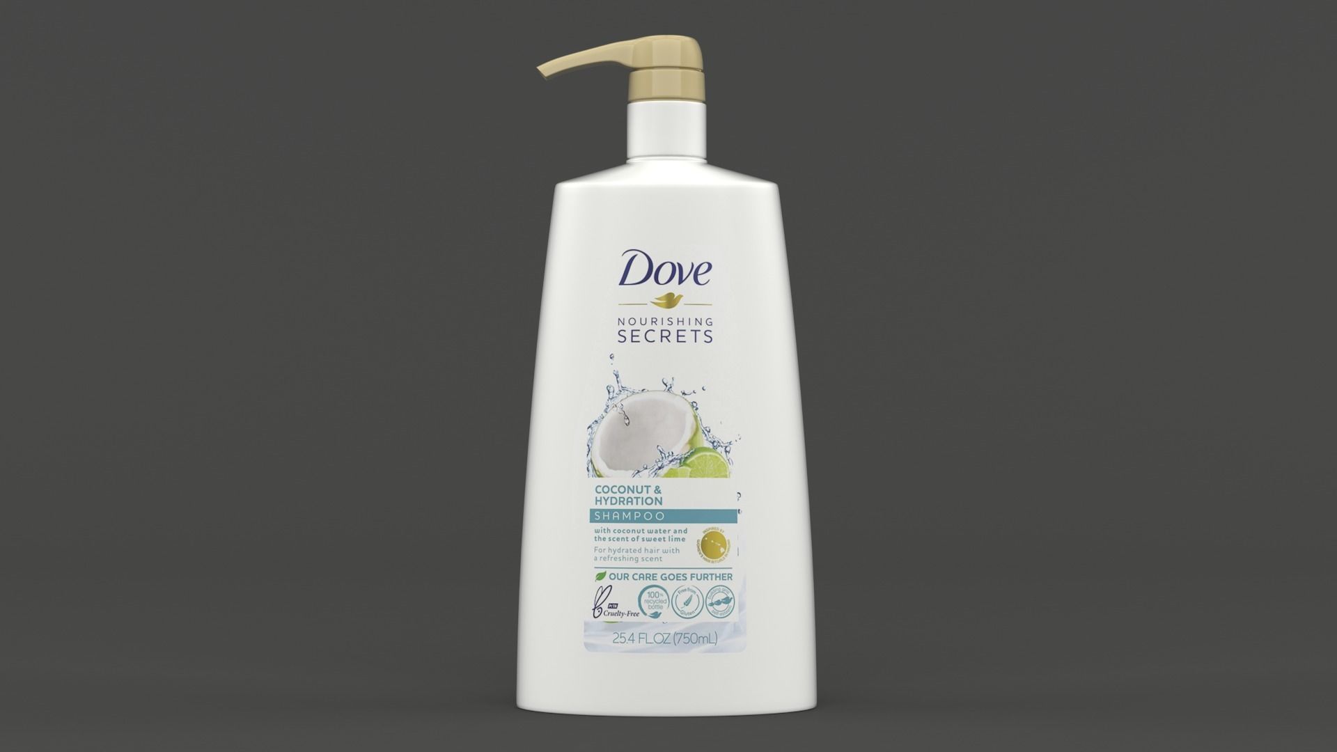 Dove Shampoo 3D model_1