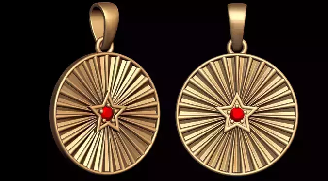  Star Medallion Pendant 
