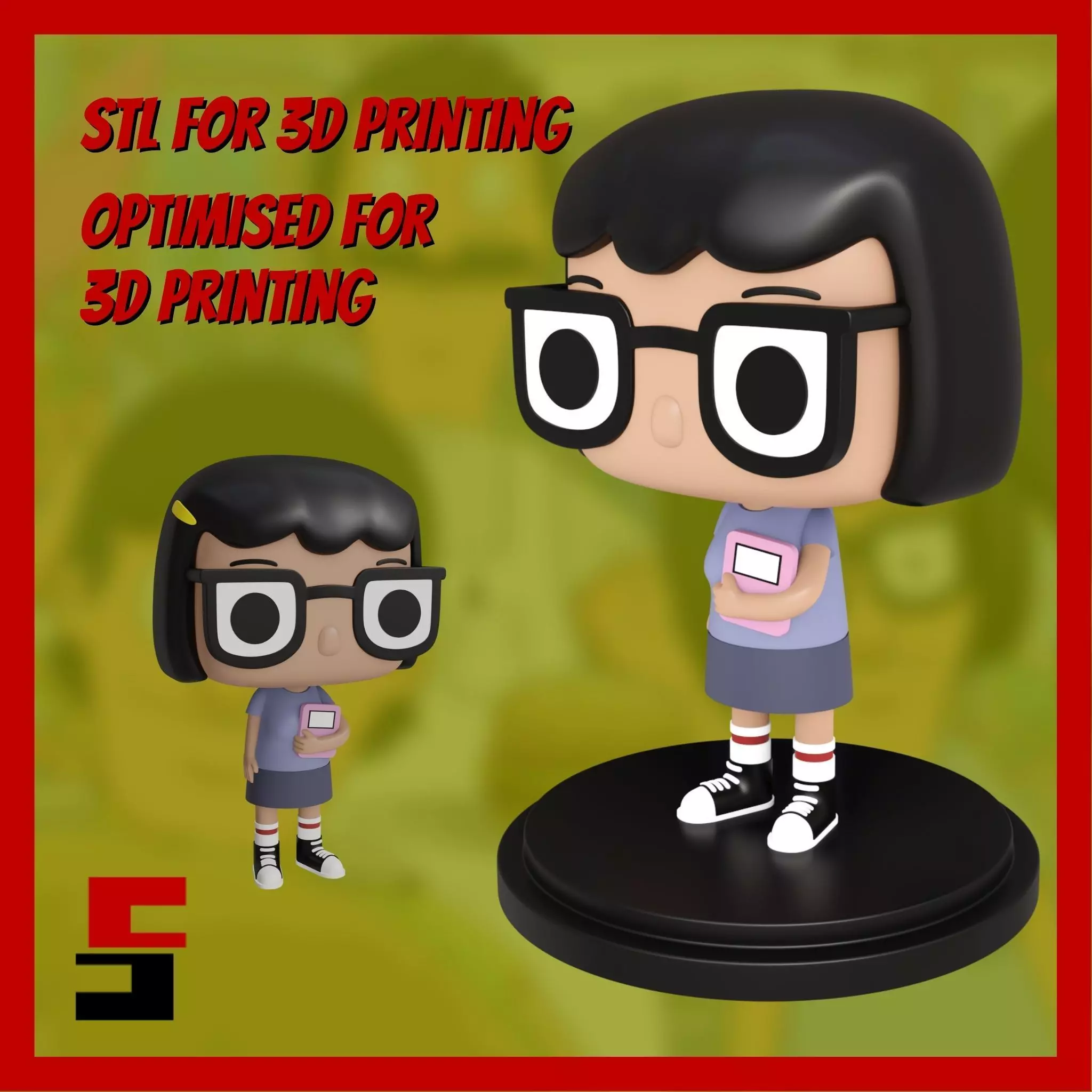 Bobs Burgers Funko POP Tina Ruth Belcher Figurine 3D print model_0