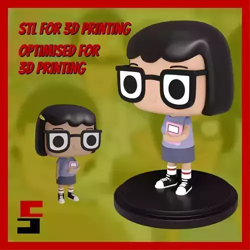 Bobs Burgers Funko POP Tina Ruth Belcher Figurine 3D print model