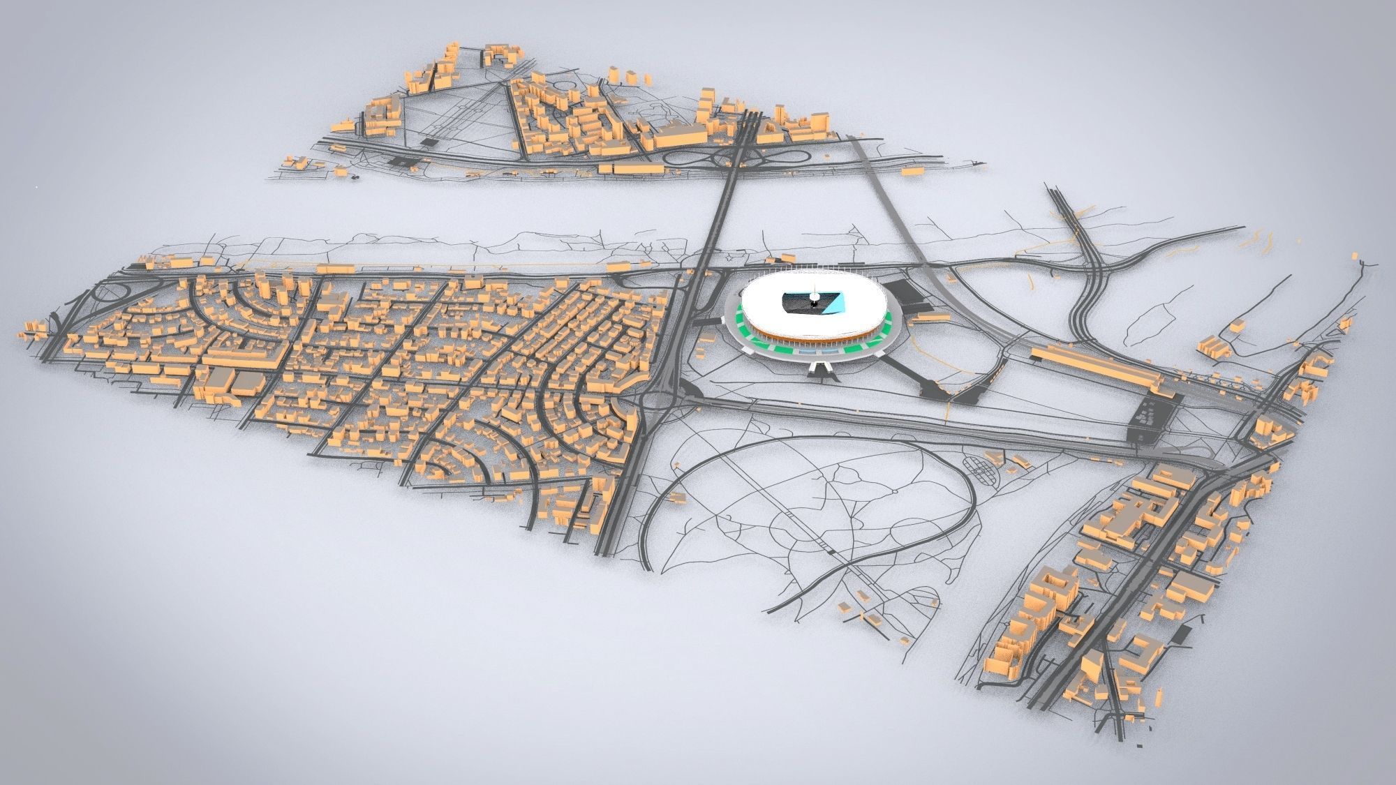 Warsaw National Stadium Warsaw Poland 3D model_3