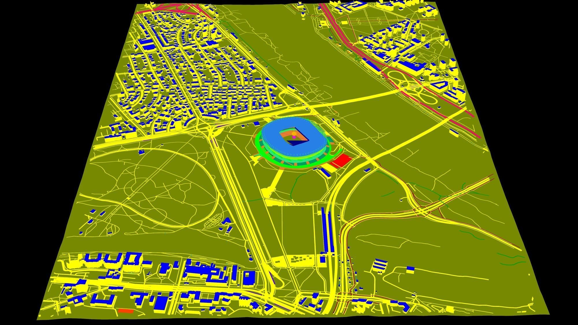 Warsaw National Stadium Warsaw Poland 3D model_9