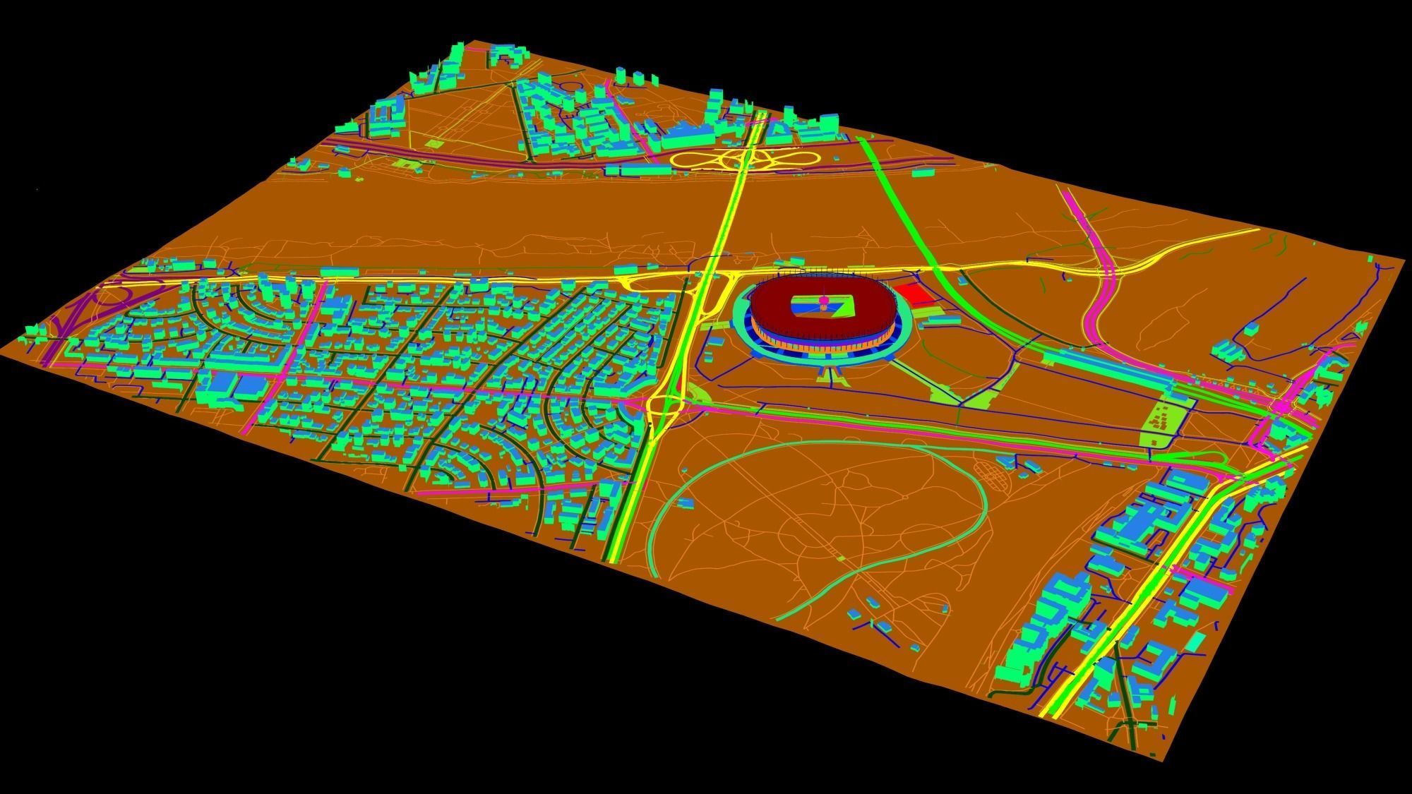 Warsaw National Stadium Warsaw Poland 3D model_7