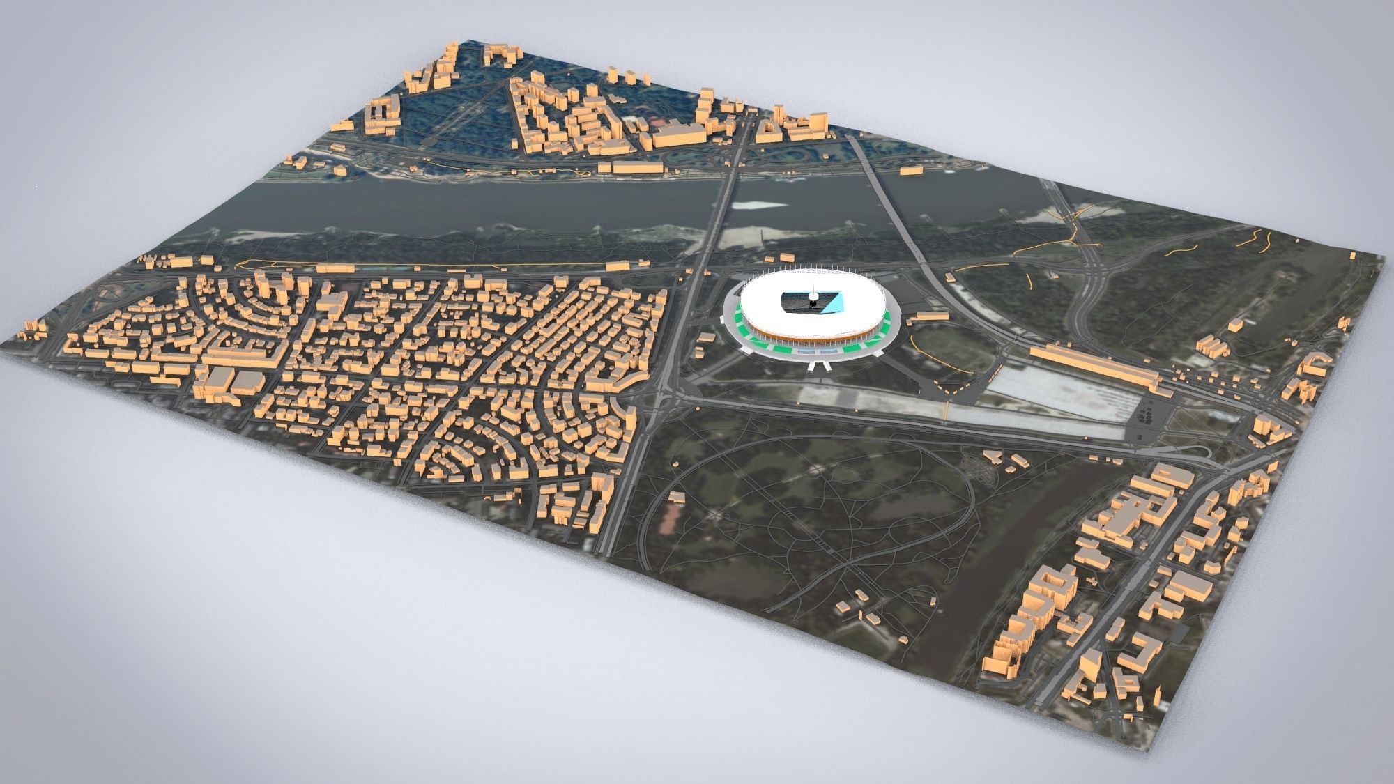 Warsaw National Stadium Warsaw Poland 3D model_12