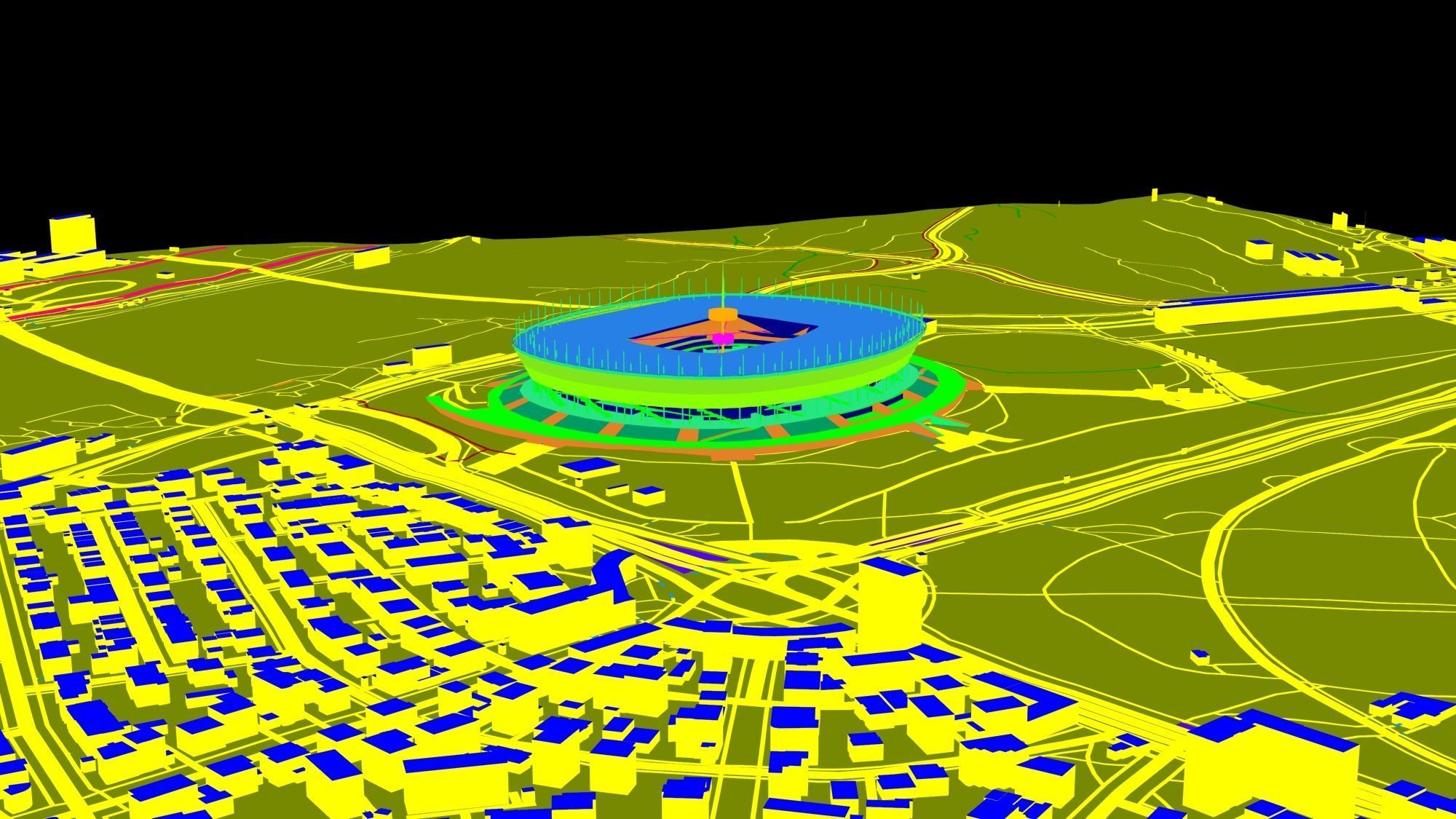 Warsaw National Stadium Warsaw Poland 3D model_18